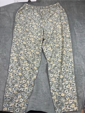 VTG Lady Foot Locker Floral Pajama Lounge Pants - Made in Canada - Size M